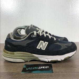 New Balance 993 Made in the USA Navy Gray Running Shoes Women's 8.5 WR993NV